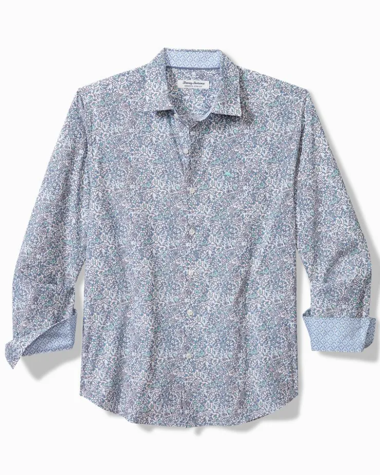 Tommy Bahama Sarasota Stretch Blue Flora IslandZone® Shirt- Shirts