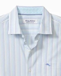 Tommy Bahama Sarasota Stretch Marina Stripe IslandZone® Shirt- Shirts