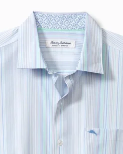 Tommy Bahama Sarasota Stretch Santiago Stripe IslandZone® Shirt- Shirts