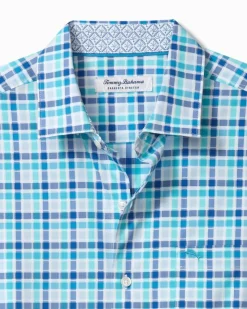 Tommy Bahama Sarasota Stretch St. Kitts Check IslandZone® Shirt- Shirts