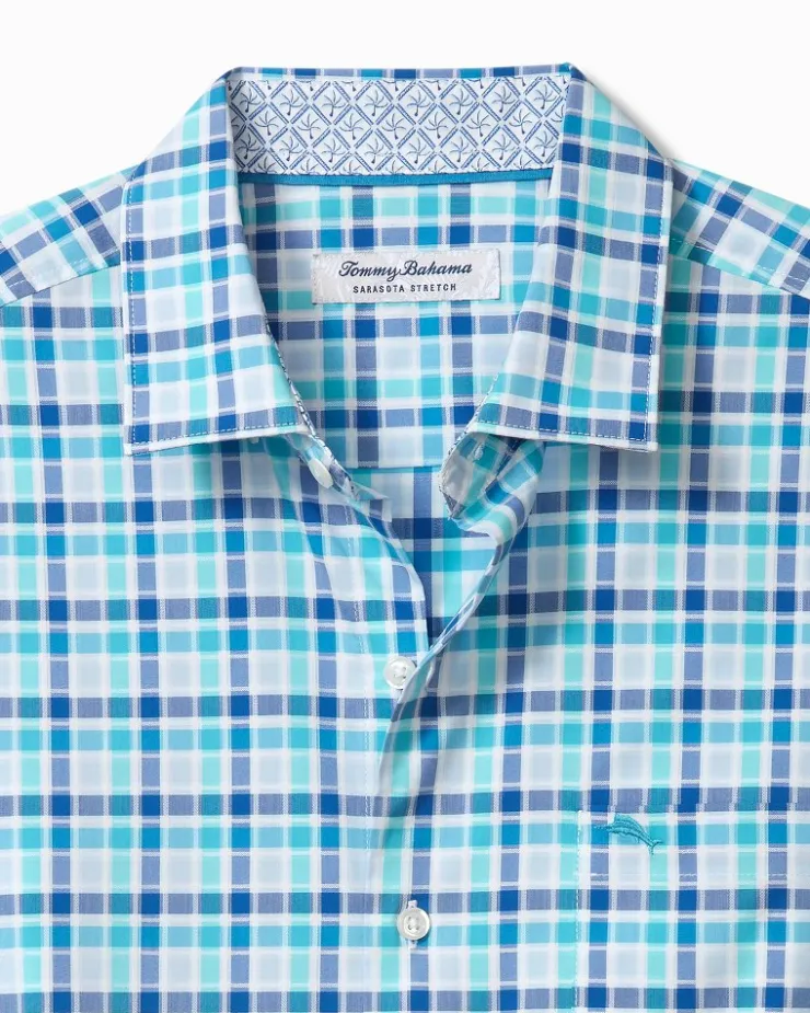 Tommy Bahama Sarasota Stretch St. Kitts Check IslandZone® Shirt- Shirts