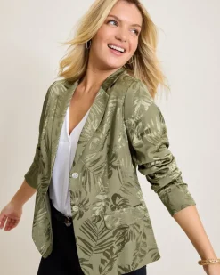 Tommy Bahama Satin Jacquard Blazer-Women Jackets