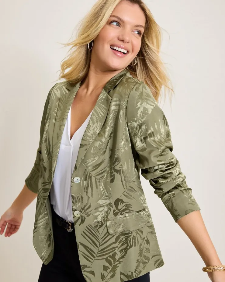 Tommy Bahama Satin Jacquard Blazer-Women Jackets