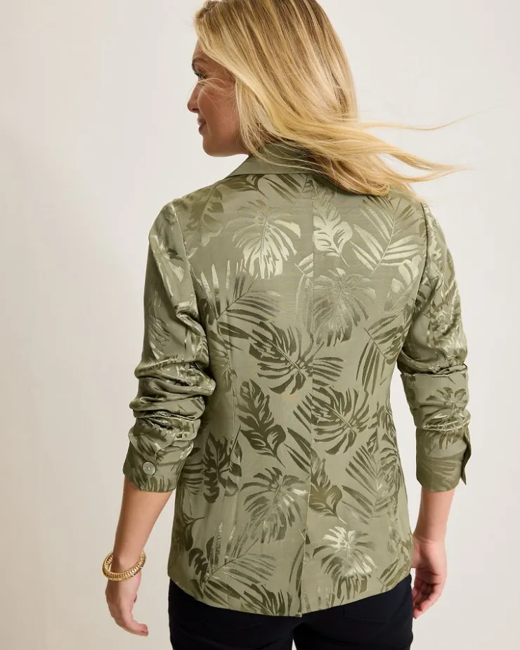 Tommy Bahama Satin Jacquard Blazer-Women Jackets