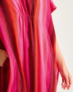Tommy Bahama Satin Maxi Sleep Caftan-Women Sleepwear