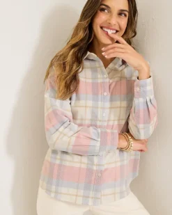 Tommy Bahama Seaport Way Cord Shirt-Women Tops & Shirts