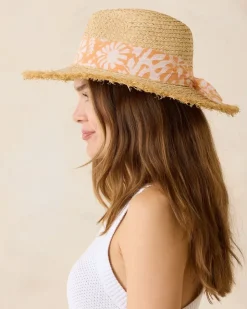Tommy Bahama Seaside Continental Raffia Hat-Women Hats & Caps