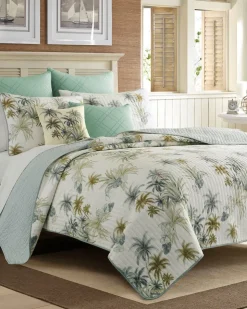 Tommy Bahama Serenity Palms King Quilt- Quilts & Blankets