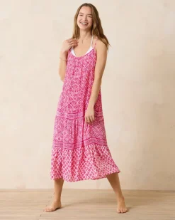 Tommy Bahama Shell Beach Midi Coverup Dress-Women Beach Coverups|Dresses
