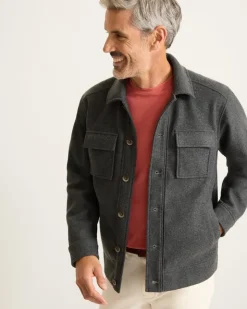 Tommy Bahama Silver Lake CPO Shirt Jacket- Jackets & Outerwear|Shirts