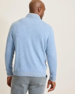 Tommy Bahama Soft Sands Cashmere Button-Mock Sweater- Sweaters