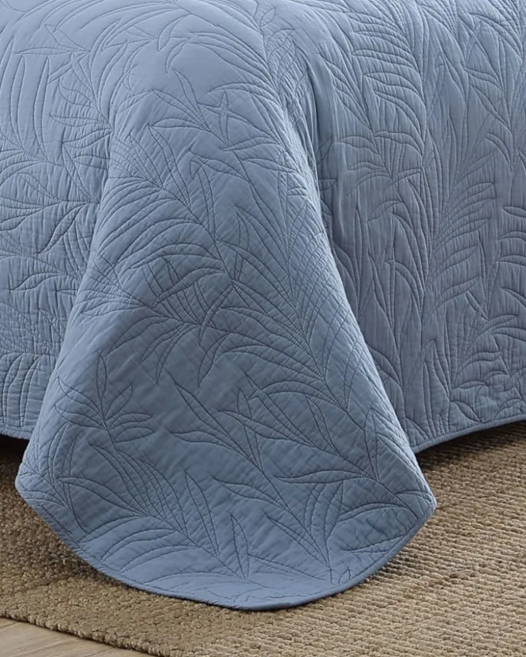 Tommy Bahama Solid Costa Sera King Quilt- Quilts & Blankets
