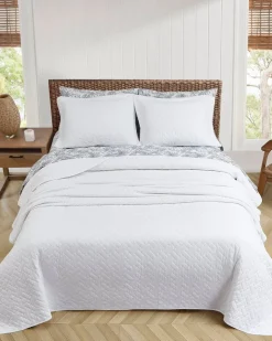 Tommy Bahama Solid King Quilt/Sham Set- Quilts & Blankets