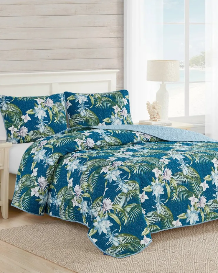 Tommy Bahama Southern Breeze 3-Piece Full/Queen Quilt Set- Quilts & Blankets