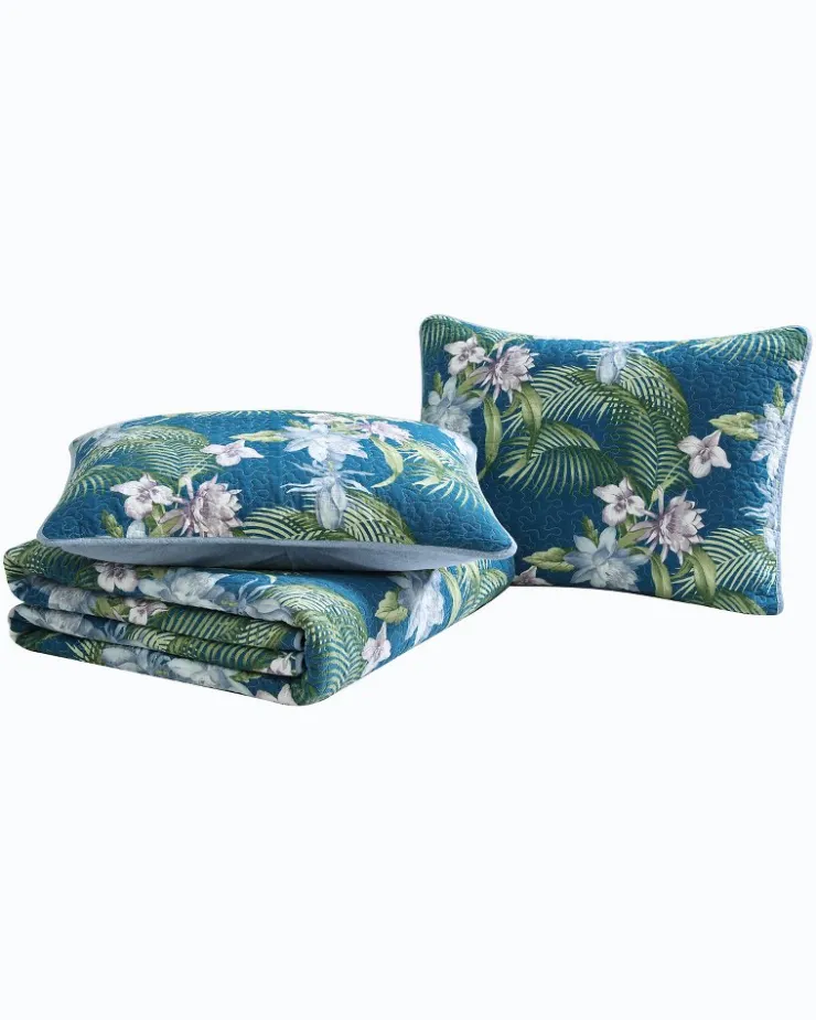 Tommy Bahama Southern Breeze 3-Piece Full/Queen Quilt Set- Quilts & Blankets