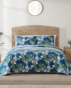 Tommy Bahama Southern Breeze 3-Piece King Quilt Set- Quilts & Blankets