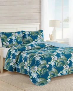 Tommy Bahama Southern Breeze 3-Piece King Quilt Set- Quilts & Blankets