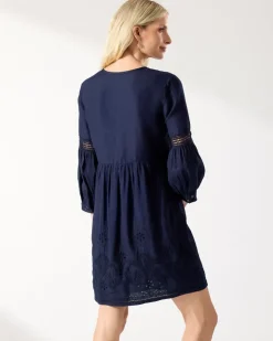 Tommy Bahama St. Lucia Linen-Blend Coverup Dress-Women Beach Coverups|Dresses