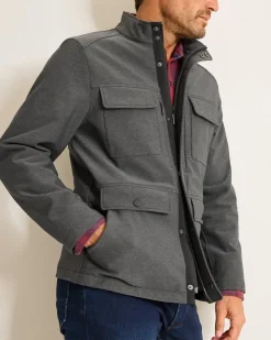 Tommy Bahama Stanley Park Softshell Field Jacket- Jackets & Outerwear