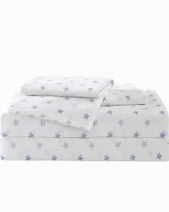 Tommy Bahama Starfish Treasure 4-Piece King Sheet Set- Sheet Sets & Bedskirts