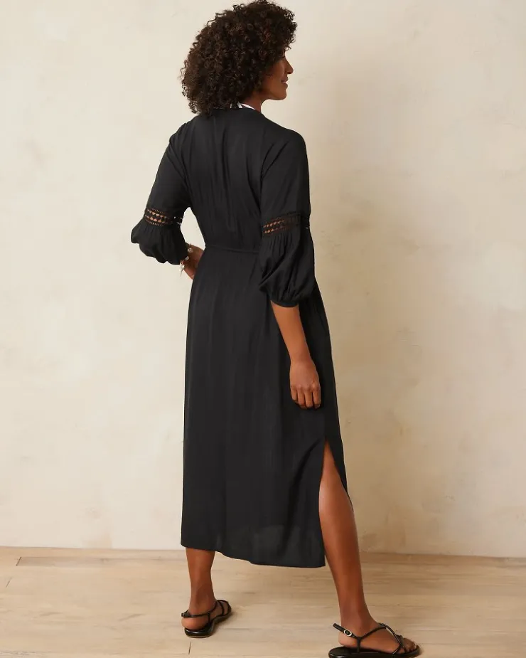 Tommy Bahama Sunlace Coverup Shirt Dress-Women Beach Coverups