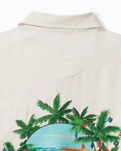Tommy Bahama Surf the Yule Tide Silk Camp Shirt- Shirts