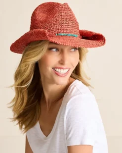 Tommy Bahama Tanya Raffia Cowboy Hat-Women Hats & Caps