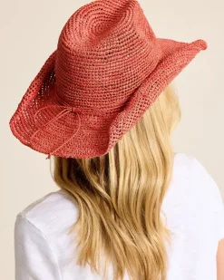 Tommy Bahama Tanya Raffia Cowboy Hat-Women Hats & Caps