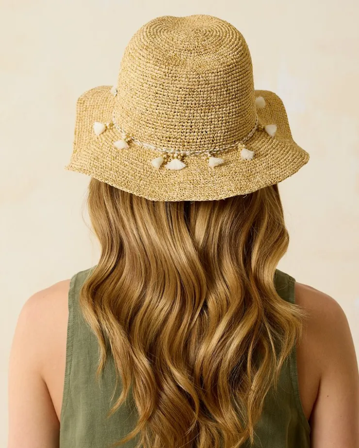 Tommy Bahama Taylor Straw Raffia Lux Hat-Women Hats & Caps