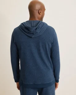 Tommy Bahama Textured Twill Stripe Hoodie- Loungewear & Pajamas