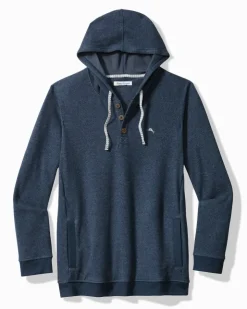 Tommy Bahama Textured Twill Stripe Hoodie- Loungewear & Pajamas