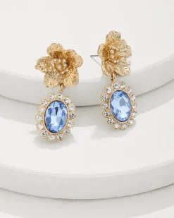 Tommy Bahama Tidal Treasure Floral Statement Drop Earrings-Women Jewelry