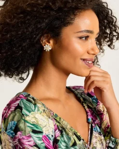 Tommy Bahama Tidal Treasure Floral Stud Earrings-Women Jewelry