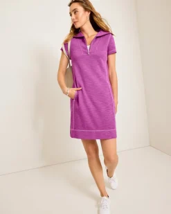 Tommy Bahama Tobago Bay Half-Zip Collared Dress-Women Loungewear|Dresses