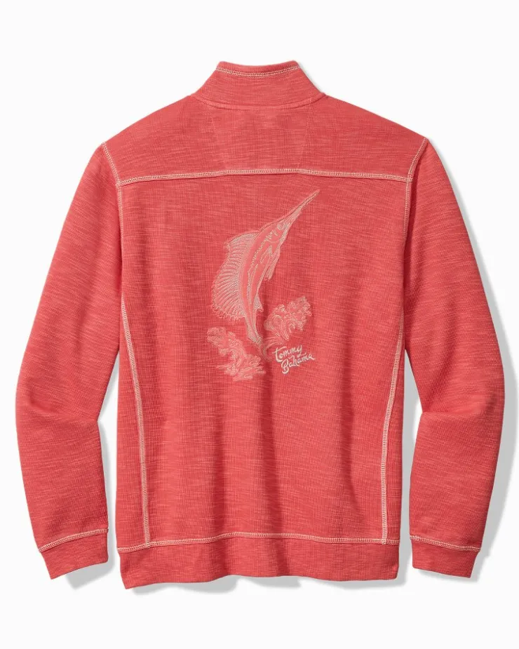 Tommy Bahama Tobago Bay Marlin Splash Half-Zip Sweatshirt- Sweatshirts