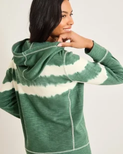 Tommy Bahama Tobago Bay Tie-Dye Stripe Hoodie-Women Loungewear|Sweaters