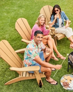 Tommy Bahama All-Season Wood Adirondack Chair- Outdoor Chairs|Beach Chairs
