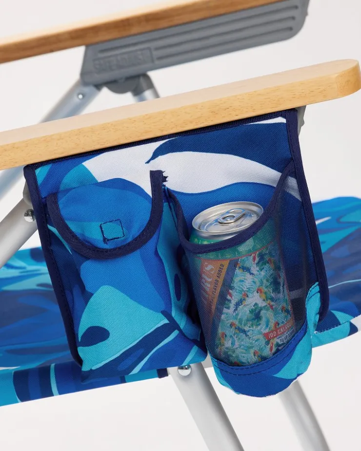 Tommy Bahama Blue Monstera Deluxe Backpack Beach Chair- Outdoor Chairs|Beach Chairs