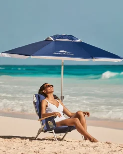 Tommy Bahama Easy-Set-Up Umbrella with ANCHORX™- Umbrellas & Coolers