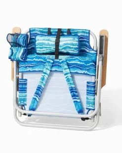 Tommy Bahama Malachite Print Deluxe Backpack Beach Chair- Outdoor Chairs|Beach Chairs