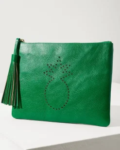 Tommy Bahama Perforated Leather Pouch-Women Handbags & Clutches