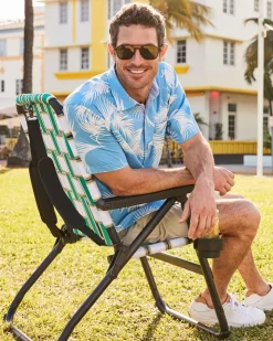 Tommy Bahama Retro Charm Strap Lawn Chair- Outdoor Chairs|Beach Chairs