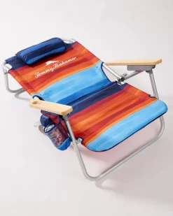 Tommy Bahama Sunset Stripe Deluxe Backpack Beach Chair- Outdoor Chairs|Beach Chairs
