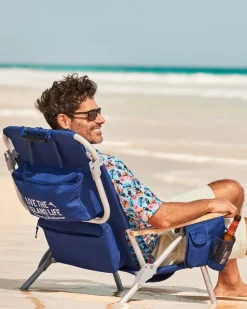 Tommy Bahama Wavy Marlin Deluxe Backpack Beach Chair- Outdoor Chairs|Beach Chairs