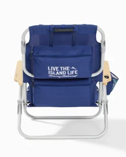 Tommy Bahama Wavy Marlin Deluxe Backpack Beach Chair- Outdoor Chairs|Beach Chairs