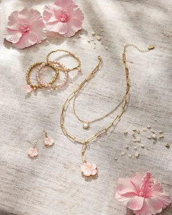 Tommy Bahama Tropical Blooms Stretch Charm Bracelet Set-Women Jewelry
