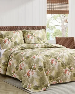 Tommy Bahama Tropical Orchid 2-Piece Twin Quilt Set- Quilts & Blankets