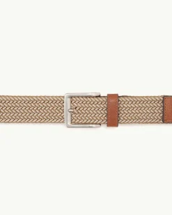 Tommy Bahama Two-Tone Stretch Webbed Belt- Belts