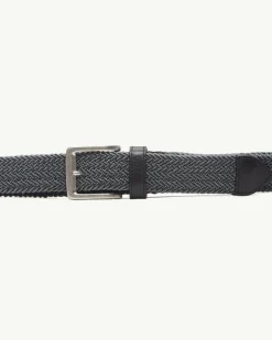 Tommy Bahama Two-Tone Stretch Webbed Belt- Belts