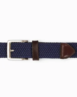 Tommy Bahama Two-Tone Stretch Webbed Belt- Belts